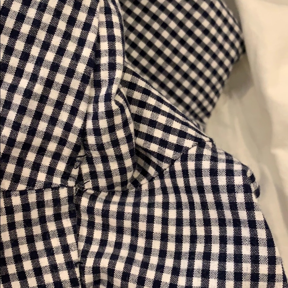 Zara frilled gingham top with ruffle peplum - Picture 8 of 8